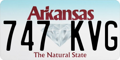 AR license plate 747KVG