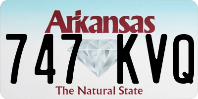 AR license plate 747KVQ
