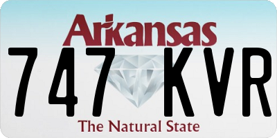 AR license plate 747KVR