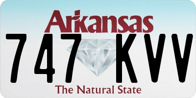 AR license plate 747KVV