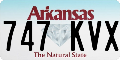 AR license plate 747KVX