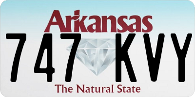AR license plate 747KVY