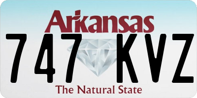 AR license plate 747KVZ