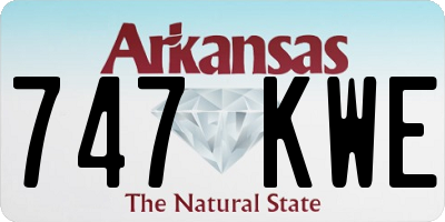 AR license plate 747KWE