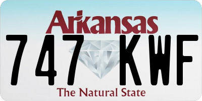 AR license plate 747KWF