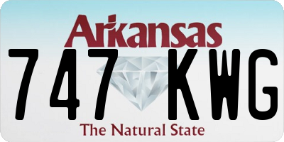AR license plate 747KWG