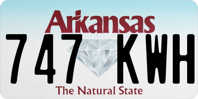 AR license plate 747KWH