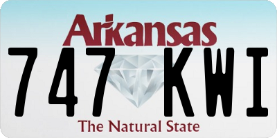 AR license plate 747KWI
