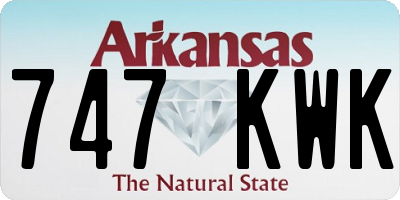AR license plate 747KWK