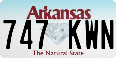 AR license plate 747KWN