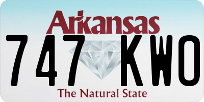 AR license plate 747KWO