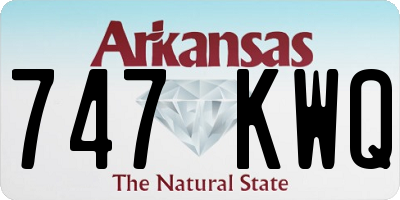 AR license plate 747KWQ