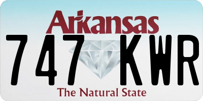 AR license plate 747KWR
