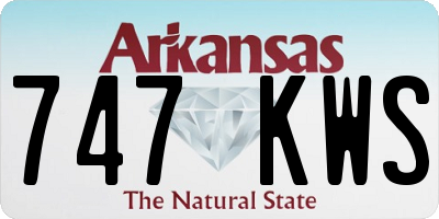 AR license plate 747KWS