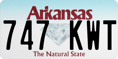 AR license plate 747KWT