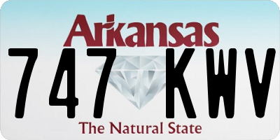 AR license plate 747KWV