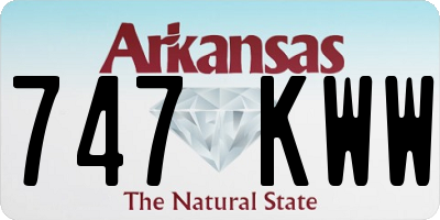 AR license plate 747KWW