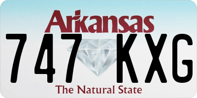 AR license plate 747KXG