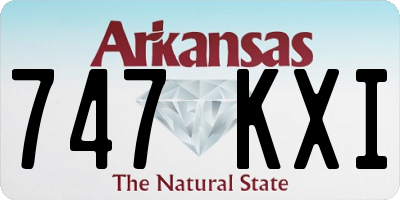 AR license plate 747KXI