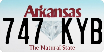 AR license plate 747KYB
