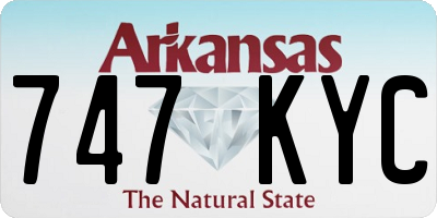 AR license plate 747KYC