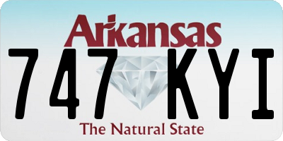 AR license plate 747KYI