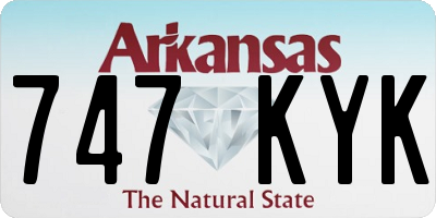 AR license plate 747KYK