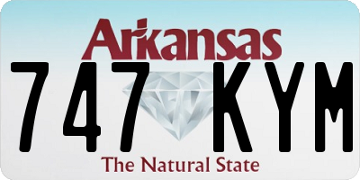 AR license plate 747KYM