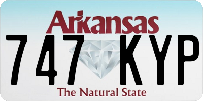 AR license plate 747KYP