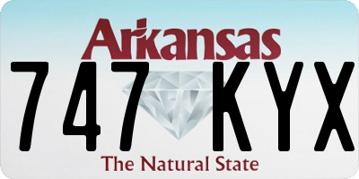 AR license plate 747KYX