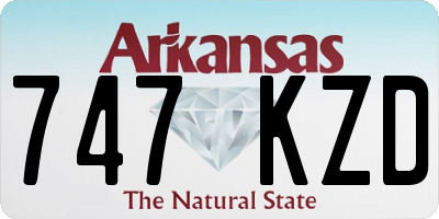 AR license plate 747KZD