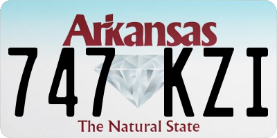 AR license plate 747KZI