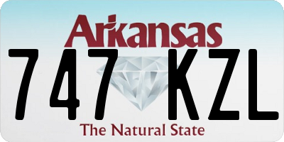 AR license plate 747KZL