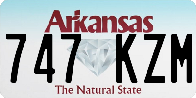 AR license plate 747KZM