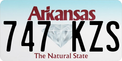 AR license plate 747KZS