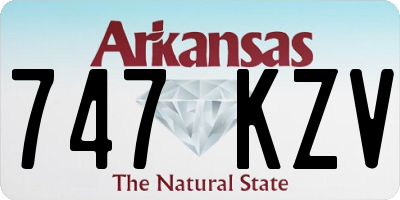 AR license plate 747KZV