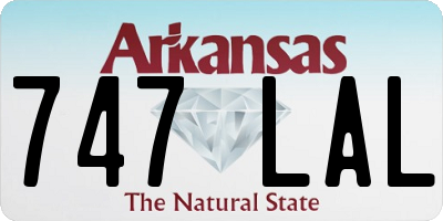 AR license plate 747LAL
