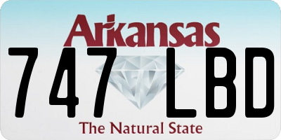 AR license plate 747LBD