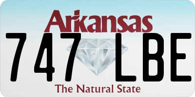 AR license plate 747LBE