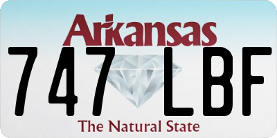 AR license plate 747LBF
