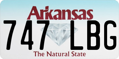 AR license plate 747LBG