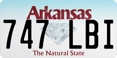 AR license plate 747LBI