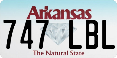AR license plate 747LBL