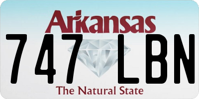 AR license plate 747LBN