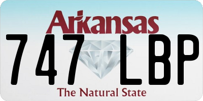 AR license plate 747LBP