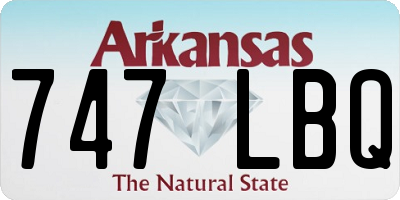 AR license plate 747LBQ