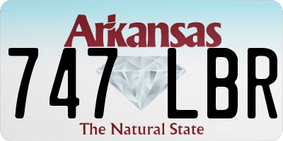 AR license plate 747LBR