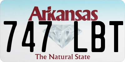AR license plate 747LBT