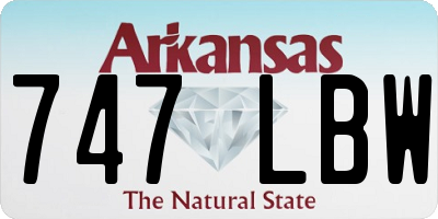 AR license plate 747LBW