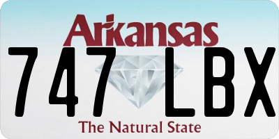 AR license plate 747LBX